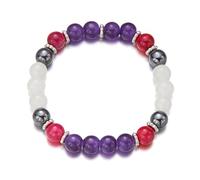 Oxtxuzdm Diseños geométricos de moda hechos de cuentas de piedra natural, portátil para aquellos que aman accesorios únicos, accesorio de viaje