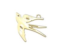 Oxtxuzdm Elegante dije en forma de golondrina con diseño hueco, materiales de aleación de alta calidad, componente de joyería para creación de accesorios, componentes de joyería hechos a mano, talla