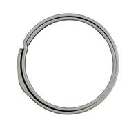 Oxtxuzdm Elegante llavero con anillos divididos a la moda, llavero redondo de metal, hebilla a prueba de arañazos