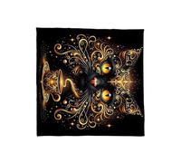 Oxtxuzdm Elegante Mantel De Terciopelo Esteras Adivinación Portátiles con Ilustraciones Místicas para Meditaciones Espirituales Y Decoración del Hogar Tela Tarots Viaje