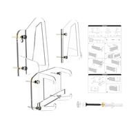 Oxtxuzdm Estante De Enrutador Montado En La Pared Acrílico Transparente Disposición Cables Instalación Ahorro Espacio para Accesorios Satélite G3 Soporte Montaje En Pared Acrílico
