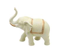 Oxtxuzdm Fengshui - Figura decorativa de elefante con tronco hacia abajo para atraer riqueza y armonías, resinas, estatua de animales, regalo de elefante Fengshui