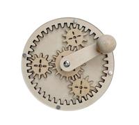 Oxtxuzdm Juguete giratorio de engranaje seguro para niños Tablero de madera Construcción de madera educativa para niños 3 años Juguete interactivo STEM para padres e hijos