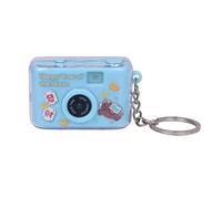 Oxtxuzdm Llavero de cámara UV con efecto de sonido y luz LED para llaves, mochilas, regalos, llavero iluminado para uso nocturno, azul, Talla única