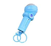 Oxtxuzdm Llavero de micrófono para niños, con forma de grabador, colgante reutilizable, función compacta, diseño seguro, ABS, artículo de regalo, micrófono portátil para niños