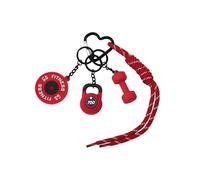 Oxtxuzdm Llavero impermeable con temática de gimnasio, materiales de PVC, accesorios versátiles de fitness para coordinación de ropa deportiva y llavero de fitness para bolsas de gimnasio, g, Talla