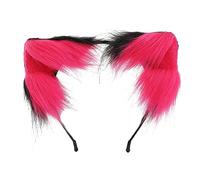 Oxtxuzdm Lovely Foxes - Aro para el pelo con forma de oreja para cosplay de personajes de anime, diadema de transmisión en vivo para adolescentes y mujeres, accesorios para el cabello, diadema de