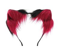 Oxtxuzdm Lovely Foxes - Aro para el pelo con forma de oreja para cosplay de personajes de anime, diadema de transmisión en vivo para adolescentes y mujeres, accesorios para el cabello, diadema de