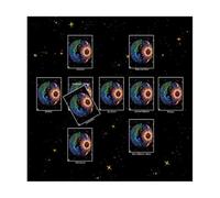 Oxtxuzdm Mantel de tarot, tarjeta de lectura, astrología, altares, tela, adivinaciones, tarjetas, tapiz, suministros de brujería, tarjetas de lectura, tarots, mantel espiritual