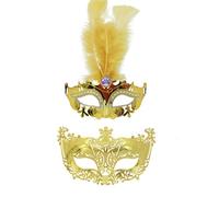 Oxtxuzdm Pareja veneciana de baile de máscaras, carnaval, Mardi Gras, graduación, teatral, cosplay, fiesta, unisex, disfraz de Halloween para adultos, hombres, mujeres, parejas