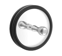 Oxtxuzdm Protector de limpieza de discos con abrazadera limpiadora de discos para una conservación óptima de discos con mango de aluminio para mantenimiento de tocadiscos