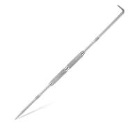 Oxtxuzdm Punta de acero de doble extremo para soldadura de metal, vidrio, cerámica, marcado, precisión, punta de acero tratado térmicamente, trazador doblado