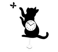 Oxtxuzdm Reloj de pared decorativo, silencioso, funciona con pilas, silencioso, sin tictac, barre movimientos, fácil de leer, relojes decorativos para estante