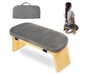 Oxtxuzdm Taburete de reflejo Friendly Stalk Planes flexibles con almohada y bolsa de almacenamiento para práctica de atención plena reforzada, taburete ergonómico