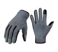 Oxtxuzdm Touch Screens Work Gloves Strong Abrasion Resistant Breathable For Construction Gardening Mechanical Tasks Stair Fabric Back Gloves