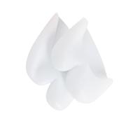 Oxtxuzdm Zapatos de baile suaves para ballet, puntera delantera, protector con agujero transpirable de gel de silicona, Boca cerrada blanca, Talla única