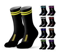 OXUM Calcetines deportivos personalizables con Nombre, Número, escudo y nombre de tu equipo. Calcetines para running, fútbol, baloncesto, tenis, crossfit (Pompeya)