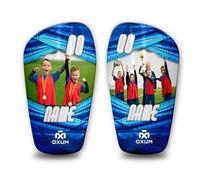 Oxum Sport - Espinilleras de Fútbol Personalizadas para Niños y Adultos - Personaliza con tu Foto, Número y Nombre - Bolsita para espinilleras de Regalo - Gama One Apollo II