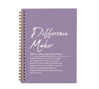 OXW Cuadernos morados de reuniones para el trabajo, para hacer diferencias, regalo de oficina, cuaderno de trabajo, diario para escribir notas, regalos de agradecimiento para mujeres y hombres, líder