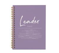 OXW Cuadernos morados de reuniones para el trabajo, regalos de liderazgo, cuaderno de trabajo de oficina, diario para escribir notas, regalos de agradecimiento para mujeres y hombres, líder, jefe