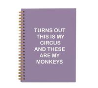 OXW Divertidos cuadernos de regalo de oficina para el trabajo, This Is My Circus These Are My Monkeys, diario de regalos divertidos para compañeros de trabajo, regalos de humor de trabajo, cuaderno de