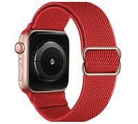 OXWALLEN Correa elástica XL Solo Loop compatible con Apple Watch 9/8/7/6/5/4/3 SE Ultra 2/1 de 49 mm, 45 mm, 44 mm, 42 mm, correa deportiva ajustable elástica de nailon trenzado para iWatch mujeres y