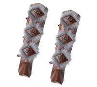 Oxxggkao 1 par de fundas para botas con estilo antiguo, ideal para recreadores históricos y cosplayers, accesorios de disfraz, marrón, Talla única
