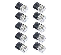 Oxxggkao 10/20/30/40/50 conectores de cable LED enchufables de 3 pines, terminales universales, no requiere pelar, conectores de bloque de terminales
