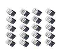 Oxxggkao 10/20/30/40/50 conectores de cable LED enchufables de 3 pines, terminales universales, no requiere pelar, conectores de bloque de terminales