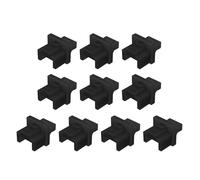 Oxxggkao 10 conectores de red RJ45 de goma suave protectora, conectores de conexión de enrutador final para paneles de parches, cubiertas de conexión Ethernet