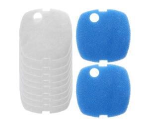 Oxxggkao 10 Piezas de Medios de Filtro de Recipiente para Acuario Almohadilla de Esponja Bioquímica Espuma de Filtro de Repuesto para Agua Dulce y Suministros de Acuario de Agua Salada Roca