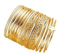 Oxxggkao 18 pulseras elegantes de estrella trenzada negra artesanal de hierro, ideales para regalar y personalizar el estilo de pulseras de hierro, talla única, como se describe