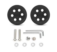 Oxxggkao 2 piezas de maleta giratoria silenciosa de repuesto, prácticos rodillos, accesorios de equipaje de fácil instalación, maleta multiusos, 69 negro