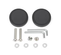 Oxxggkao 2 piezas de maleta giratoria silenciosa de repuesto, prácticos rodillos, accesorios de equipaje de fácil instalación, maleta multiusos, 63 negro