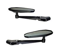 Oxxggkao 2 piezas de vidrio retrovisor impreso de transferencia de agua con resistencia a la sacudida, instalación simple, se adapta a la mayoría de bicicletas eléctricas, reflectores laterales de