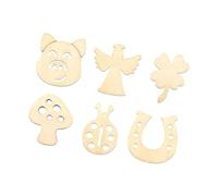 Oxxggkao 200 piezas de madera para plantas de animales, forma de artesanía de madera sin terminar para niños y adultos, pintura artística y obras de arte decorativas, rodajas de madera de plantas de