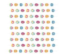 Oxxggkao 3/9 banderines de papel para decoración de festivales, huevos de Pascua, 1,5 metros de largo para pared, puerta, ventana, decoración segura