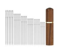 Oxxggkao 30 agujas de coser a mano grandes para bordar, herramienta de tejer fácil de enhebrar