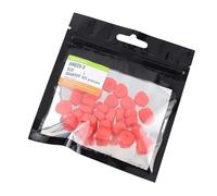 Oxxggkao 30 flotadores de maíz brillantes de alta visibilidad, diseño flotante, carpas de agua dulce, accesorios de pesca profesional