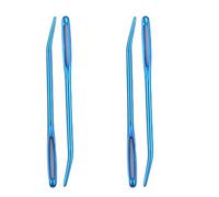 Oxxggkao 4 agujas de coser de aluminio con ojo grande, dobladas, para tejer o tejer, para coser a mano
