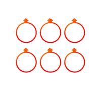 Oxxggkao 6 anillos de velocidad con patrón de flechas para acondicionamiento atlético, actividad sensorial preescolar y deportes de equipo, entrenamiento, fitness, baloncesto, práctica, agilidad