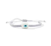 Oxxggkao Abalorio de cristal ajustable para mujer, cordón de algodón suave, diseño de ojo de tambor, talla única, como se describe