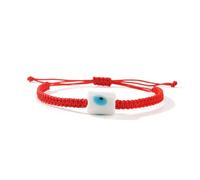 Oxxggkao Abalorio de cristal ajustable para mujer, cordón de algodón suave, diseño de ojo de tambor, talla única, como se describe