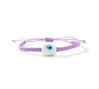 Oxxggkao Abalorio de cristal ajustable para mujer, cordón de algodón suave, diseño de ojo de tambor, talla única, como se describe
