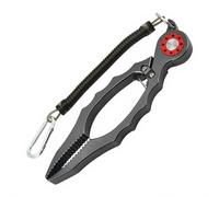 Oxxggkao Accesorios de pesca, agarrador de boca de pescado con pinzas de correa en espiral, alicates portátiles, pinzas portátiles con correa en espiral, accesorios para agarrar la boca