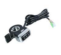 Oxxggkao Acelerador de pulgar para bicicletas eléctricas con pantalla de monitor de batería para aceleradores de bicicleta eléctrica