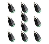 Oxxggkao Adaptador de servicio a AV, enchufes macho a terminal de tornillo AV, Cable de carcasa ABS, adaptador de para uso prolongado, enlace para