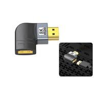 Oxxggkao Adaptador HDTV2.1 de alta velocidad con interfaces chapadas en oro y carcasa de aluminio para cámara de transmisión de video 8K fiable conector de transmisión en vivo
