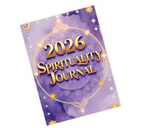 Oxxggkao Agenda espiritual 2026, diario de reflexión de atención plena, 68 páginas de ancho a rayas para planificación diaria, cuaderno de papel de 28,5 x 21 cm