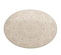 Oxxggkao Alfombra térmica gruesa y redonda, lavable a máquina, apta para mascotas, para suelos fríos de invierno, alfombra redonda, antideslizante, decoración del hogar, diseño interior moderno